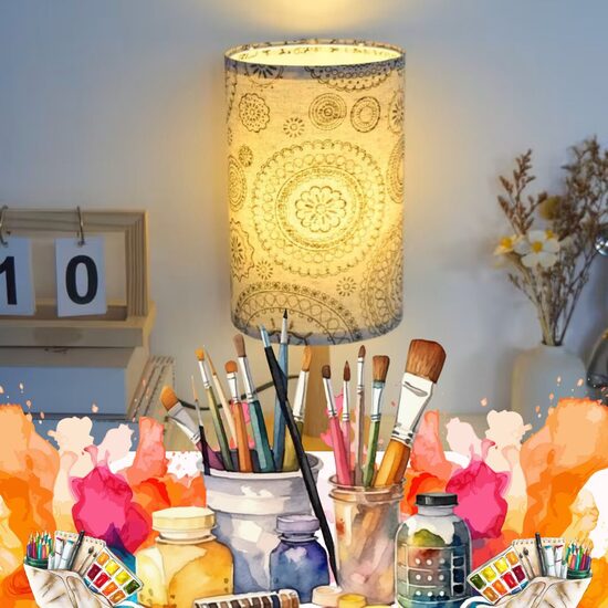 Galda lampas izkrāsošana - individuālā nodarbība